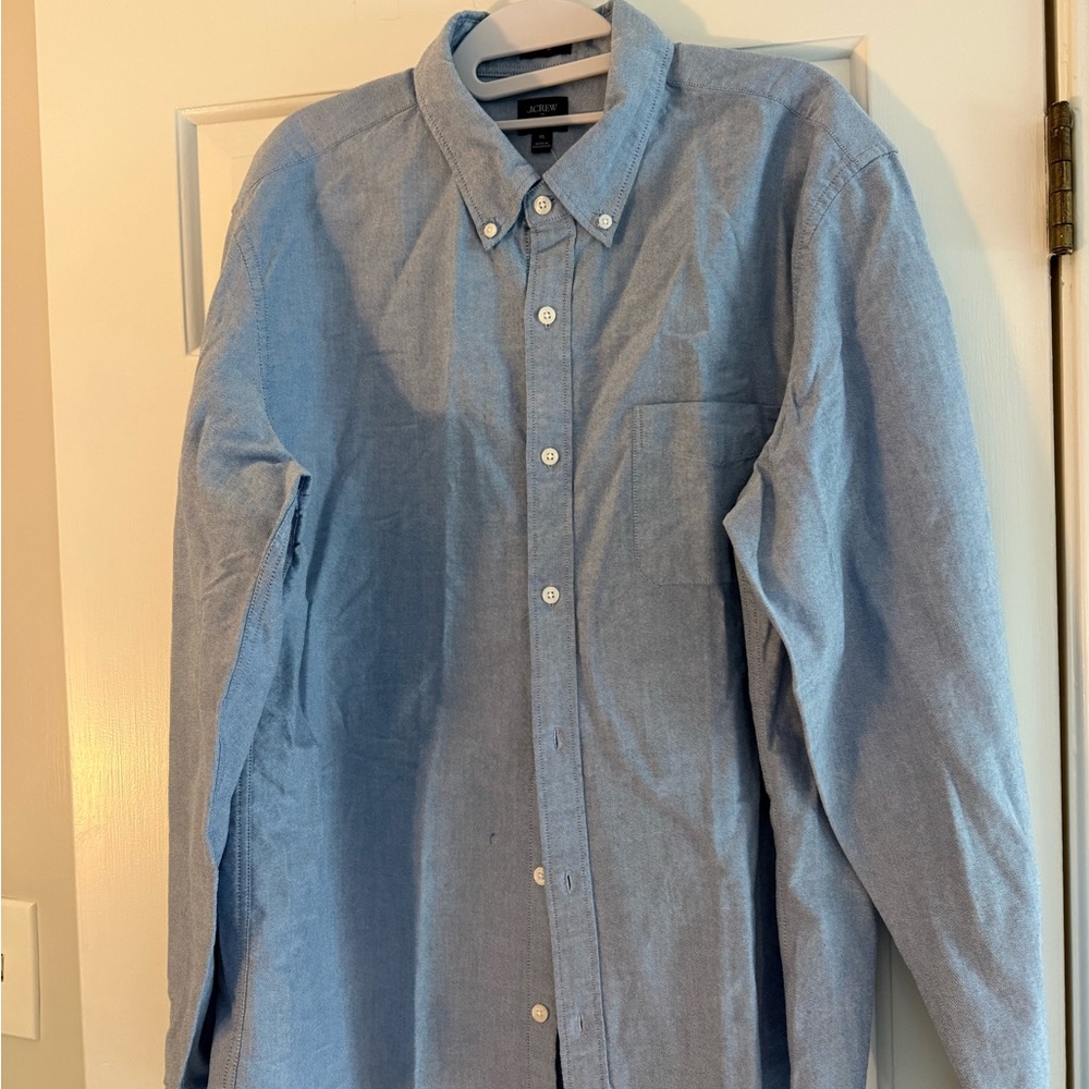 J. Crew Light Blue Oxford Button-Down Shirt